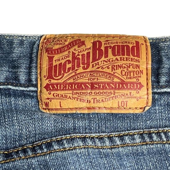 Lucky Brand Mid Rise Flare Leg Gene Montesano Denim Jeans Women’s 8/29 - Picture 7 of 12